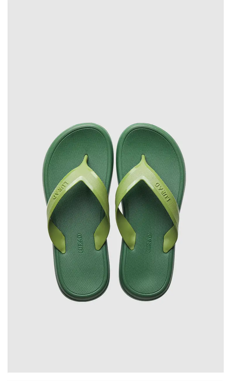 Flip-flops men's summer non-slip durable wear-resistant outer wear high-end beach shoes slippers new flip-flops — feature 9