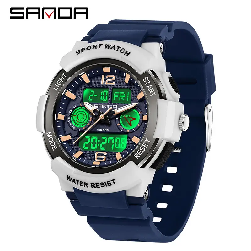 Sanda Multi-function Electronic Watch for Students & Couples - Image 13