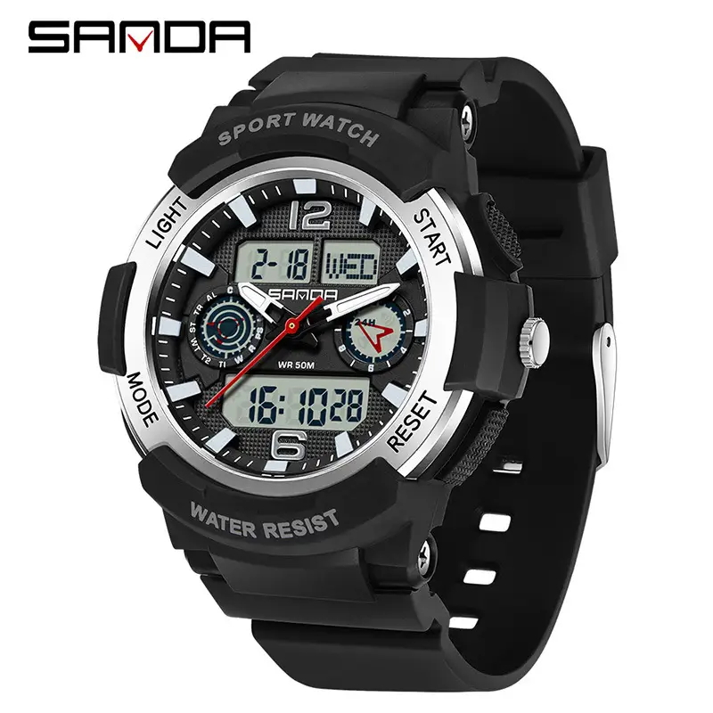Sanda Multi-function Electronic Watch for Students & Couples - Image 8