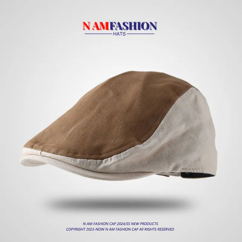 Retro Washed Cotton Men's Cap Berry Artistic Design — feature 4