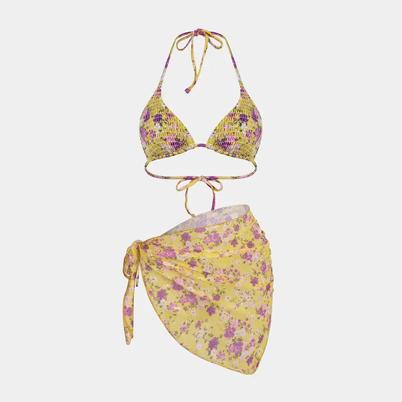 2024 Floral Printed Bikini Set for Women - Image 9