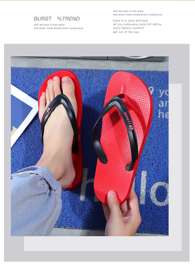 Fashionable Flip-Flops for Men Summer 2025 New Men's Flip-Flops Non-Slip Wear-Resistant Outer Wear Flats Beach Sandals — feature 12