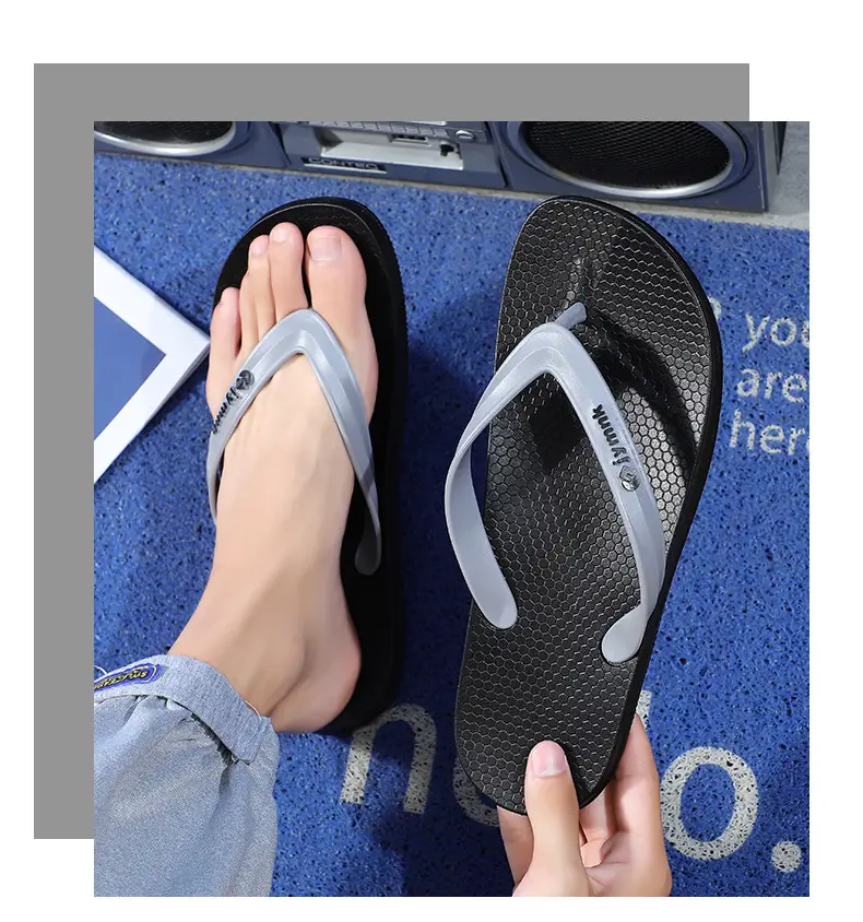 Fashionable Flip-Flops for Men Summer 2025 New Men's Flip-Flops Non-Slip Wear-Resistant Outer Wear Flats Beach Sandals — feature 14