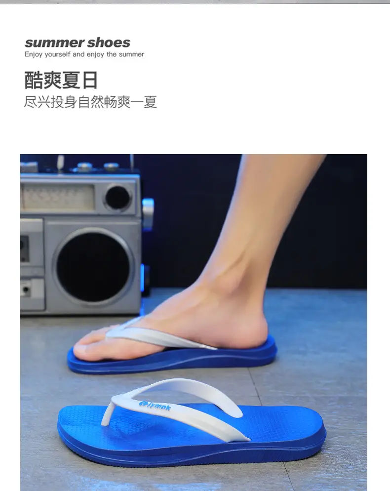 Fashionable Flip-Flops for Men Summer 2025 New Men's Flip-Flops Non-Slip Wear-Resistant Outer Wear Flats Beach Sandals — feature 17