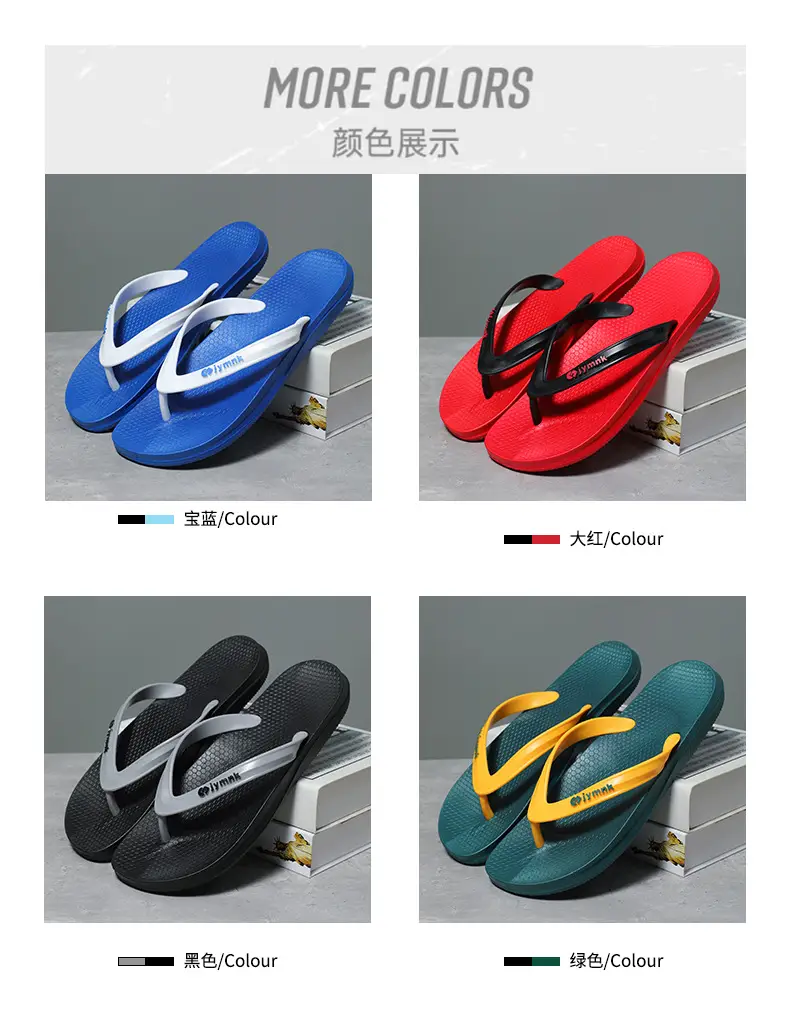 Fashionable Flip-Flops for Men Summer 2025 New Men's Flip-Flops Non-Slip Wear-Resistant Outer Wear Flats Beach Sandals — feature 4