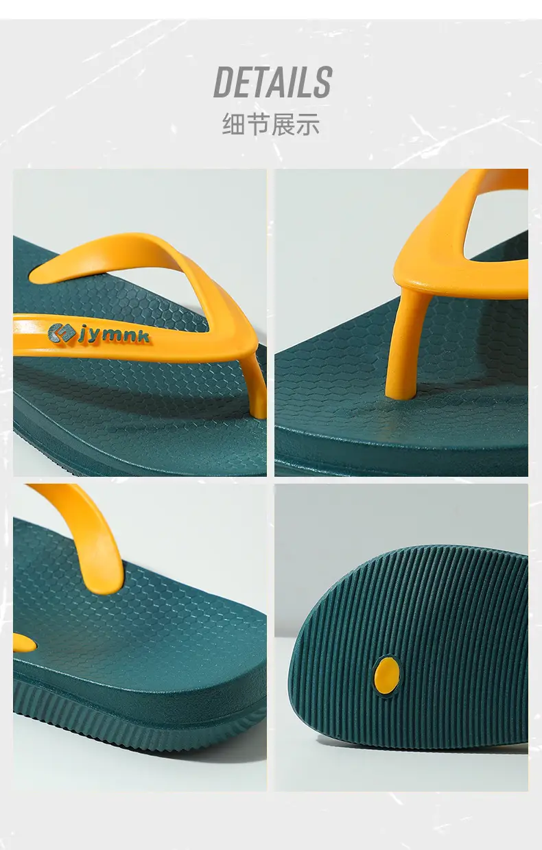 Fashionable Flip-Flops for Men Summer 2025 New Men's Flip-Flops Non-Slip Wear-Resistant Outer Wear Flats Beach Sandals — feature 5