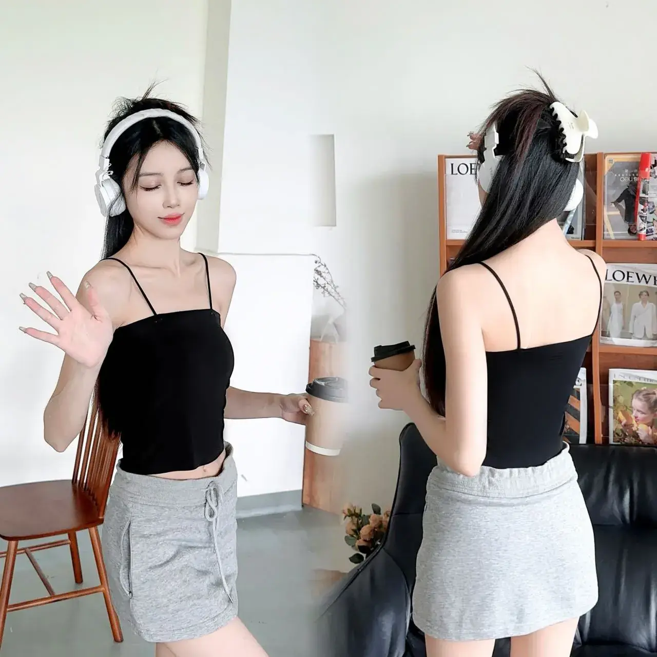 2024 Black Anti-Running Strapless Camisole Vest - Image 9