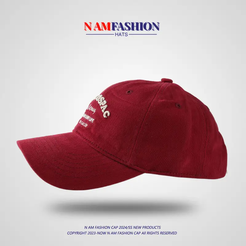 Korean Letter Embroidered Black Baseball Cap Women — feature 7