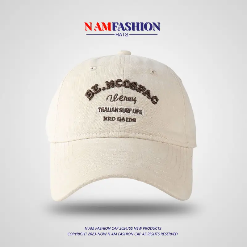 Korean Letter Embroidered Black Baseball Cap Women — feature 8