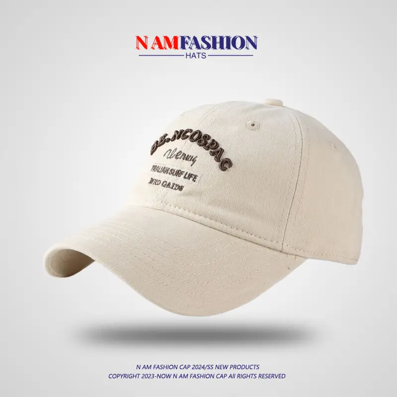Korean Letter Embroidered Black Baseball Cap Women - Image 3