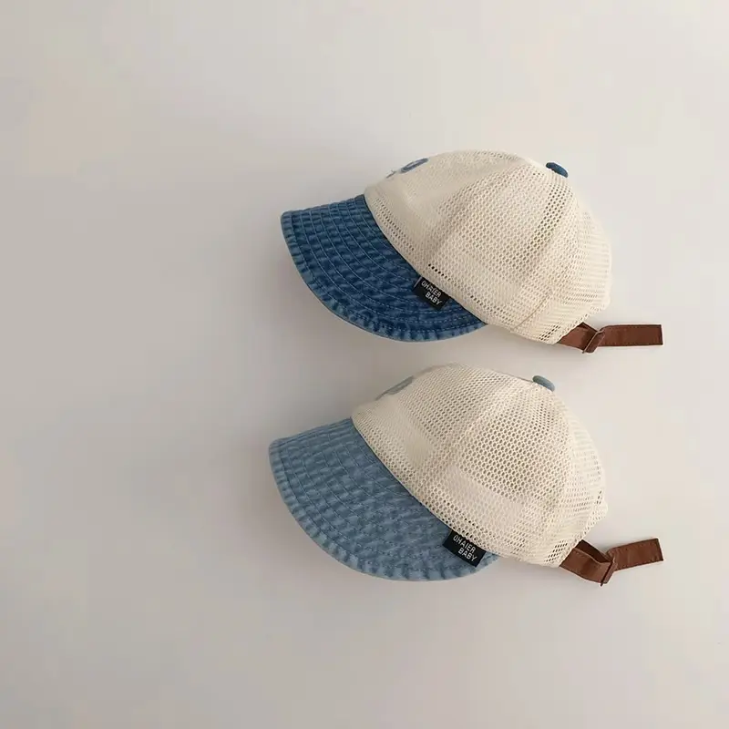 One Pan South Korea Children's Sunscreen Cap Summer Ins Thin P Duck Tongue Letter Baseball Cap Wholesale - Image 4