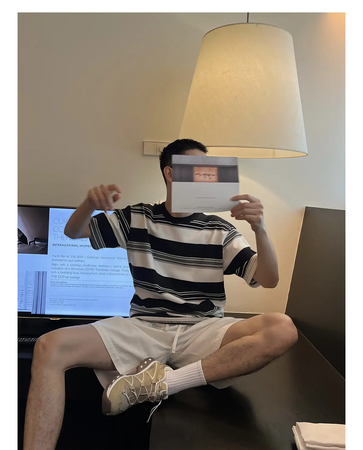 Men Striped T-Shirt Black White Casual Summer — feature 9