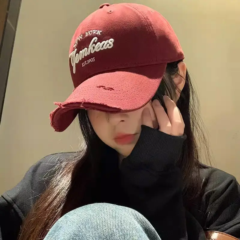 Women Red Baseball Cap with "American Style" Logo - Image 7