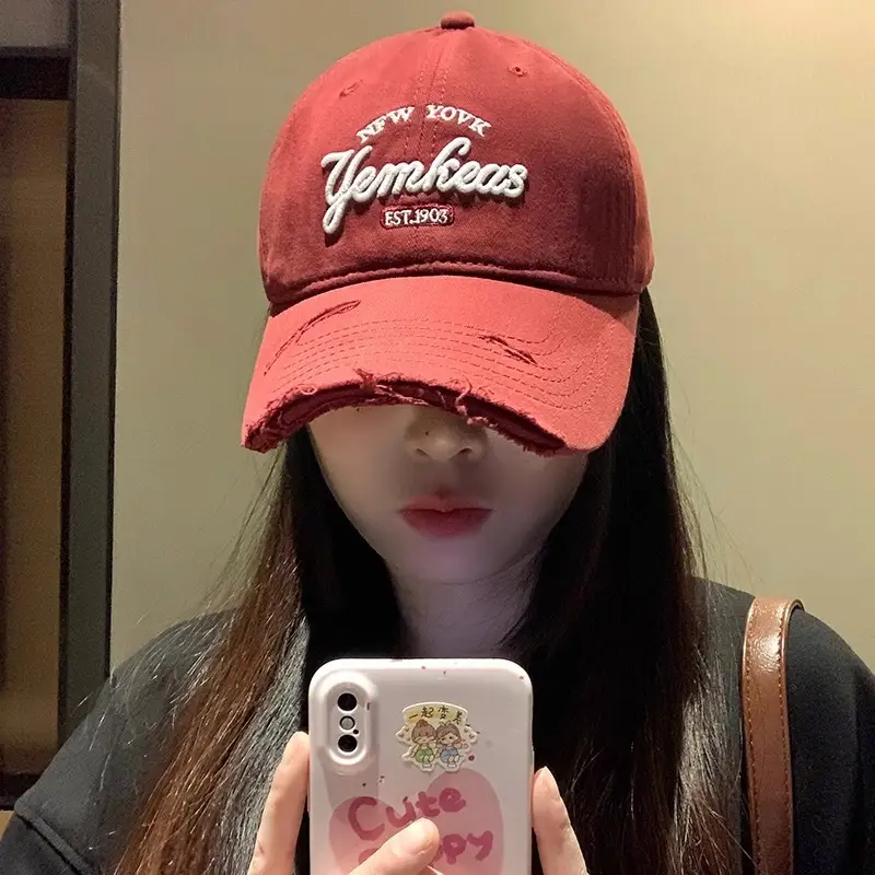 Women Red Baseball Cap with "American Style" Logo - Image 8
