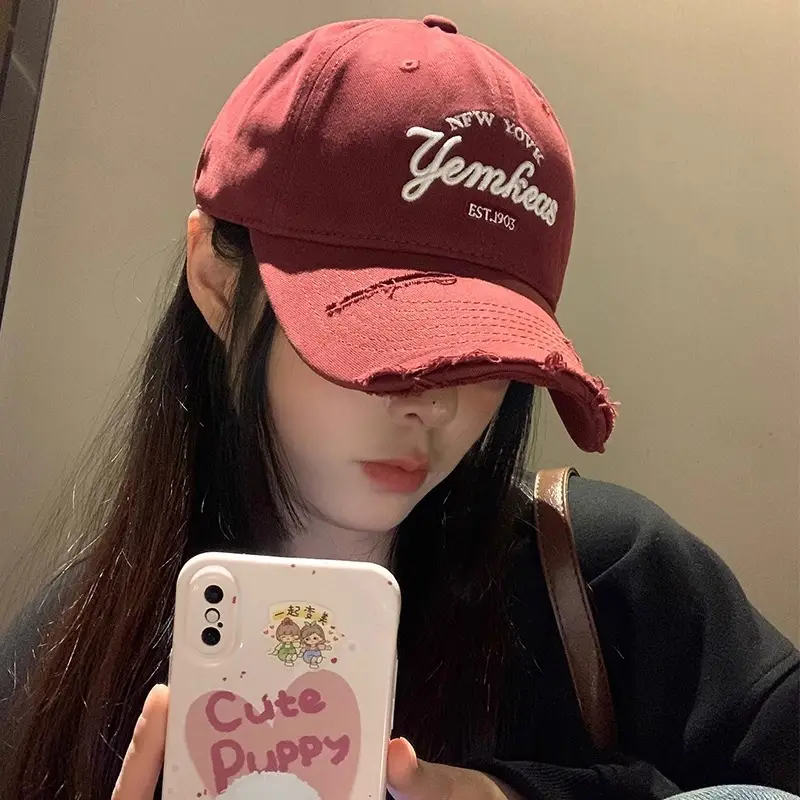 Women Red Baseball Cap with "American Style" Logo - Image 10