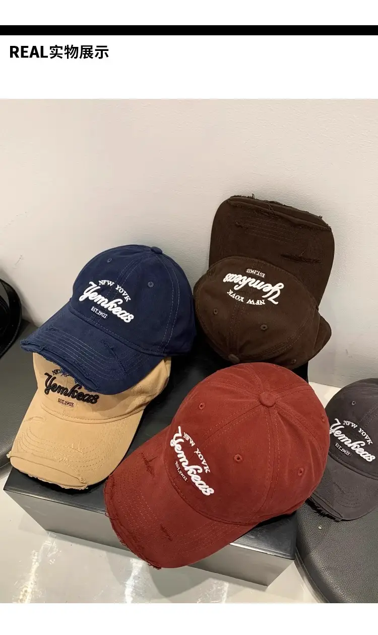 Women Red Baseball Cap with "American Style" Logo — feature 8