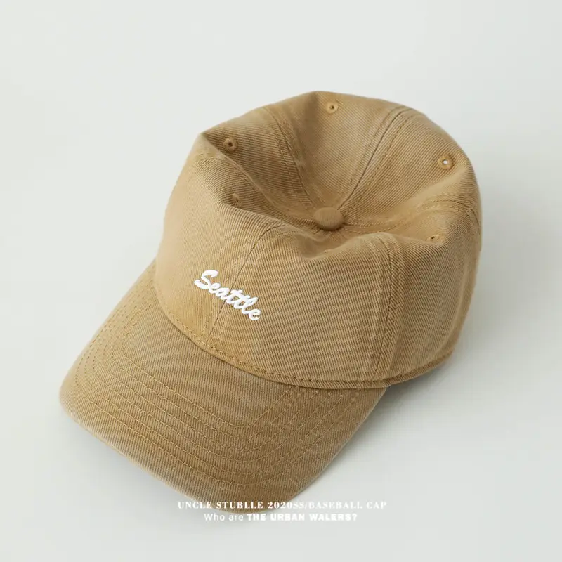 Red Seattle Embroidered Baseball Cap for Men Women - Image 6