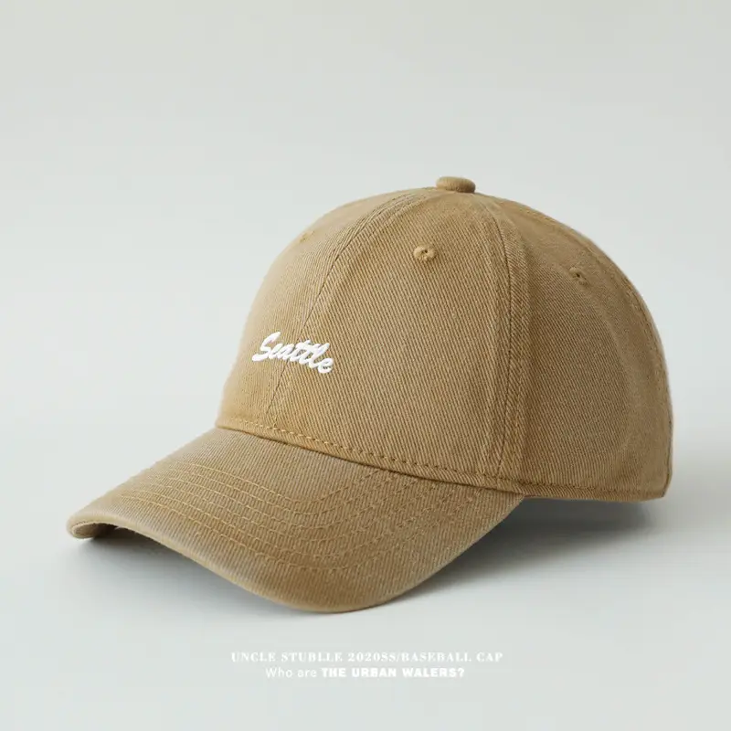 Red Seattle Embroidered Baseball Cap for Men Women — feature 7