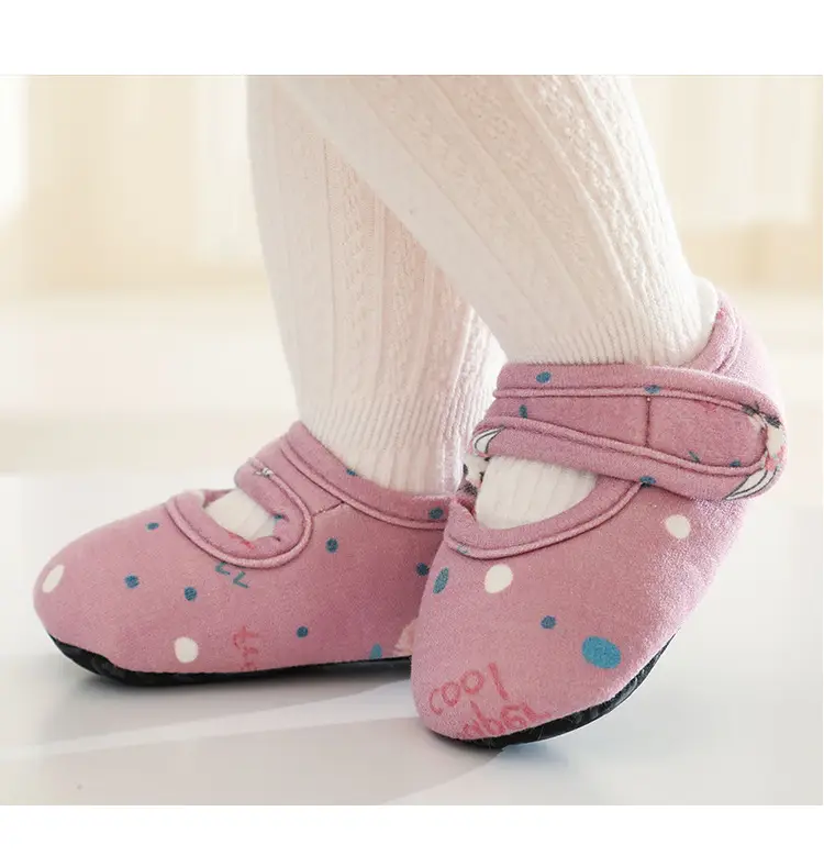 Winter Warm Velcro Fleece-Lined Baby Shoes, Non-Slip Shoes and Socks for Babies Aged 1-3 Years, Cute Indoor Toddler Shoes — feature 15