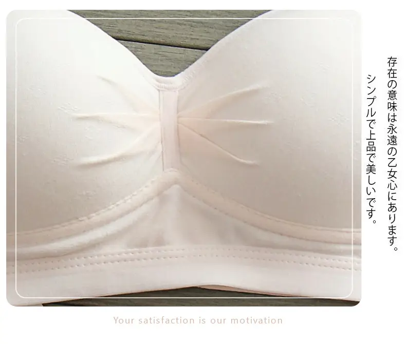 Pure Cotton Thin Underwear Female College Students Junior High School Students High School Girls Small Chest Gathering Anti-sagging Girly Bra — feature 13