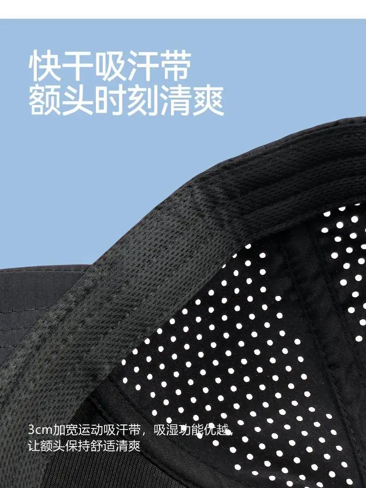 Gray Mesh Baseball Cap with Perforated Design — feature 5