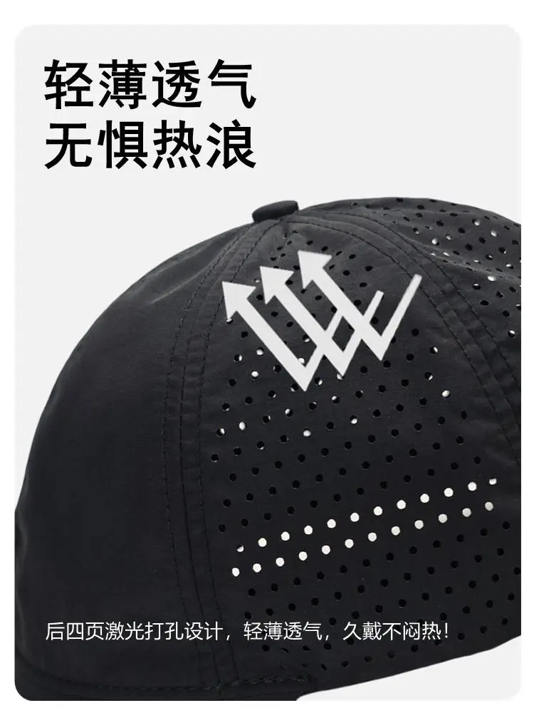 Gray Mesh Baseball Cap with Perforated Design — feature 6