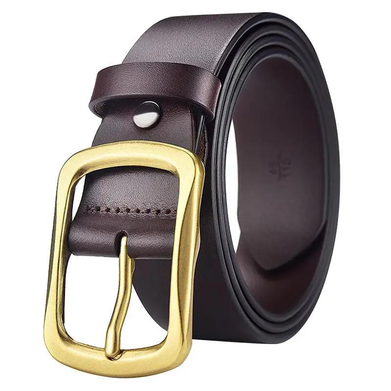 Men's Alloy Japanese Buckle Belt with Soft Leather - Image 17