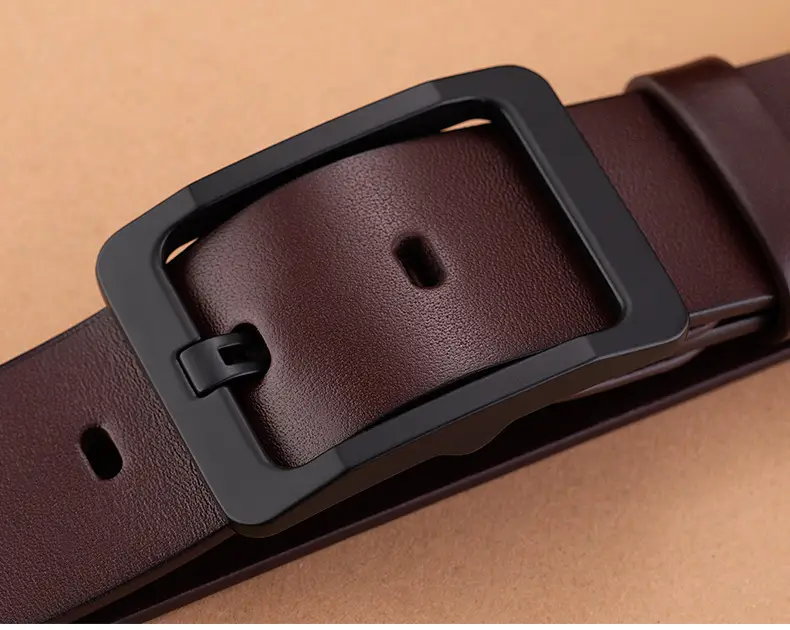 Men's Alloy Japanese Buckle Belt with Soft Leather — feature 16