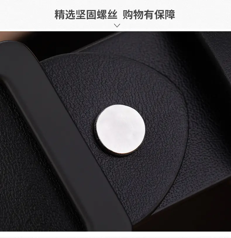 Men's Alloy Japanese Buckle Belt with Soft Leather — feature 5