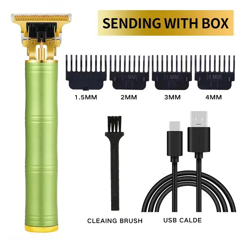 Professional Electric Hair Clipper with Notch & Special Carving Tool