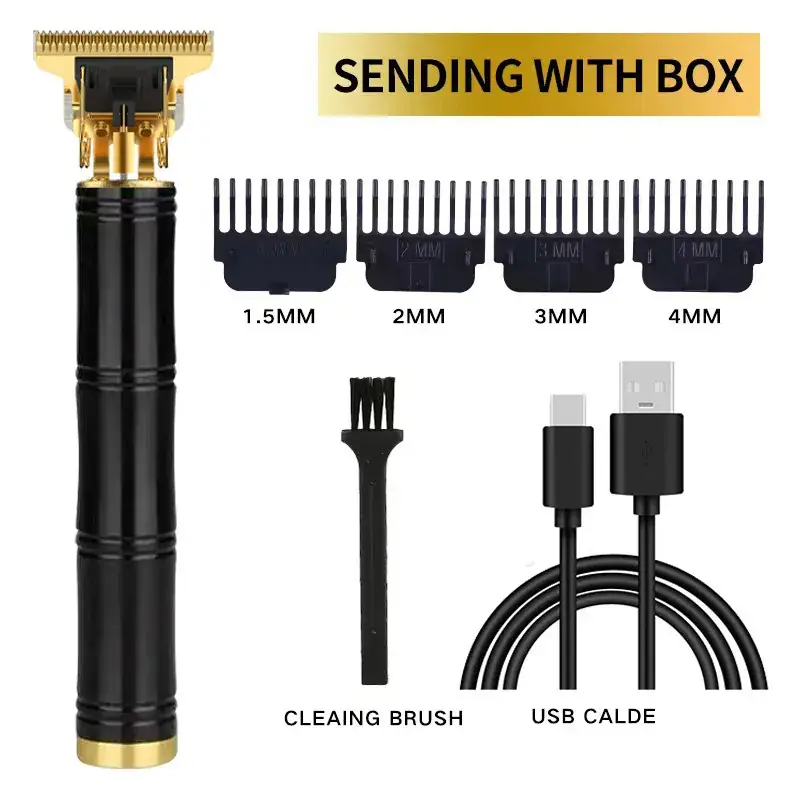 Professional Electric Hair Clipper with Notch & Special Carving Tool