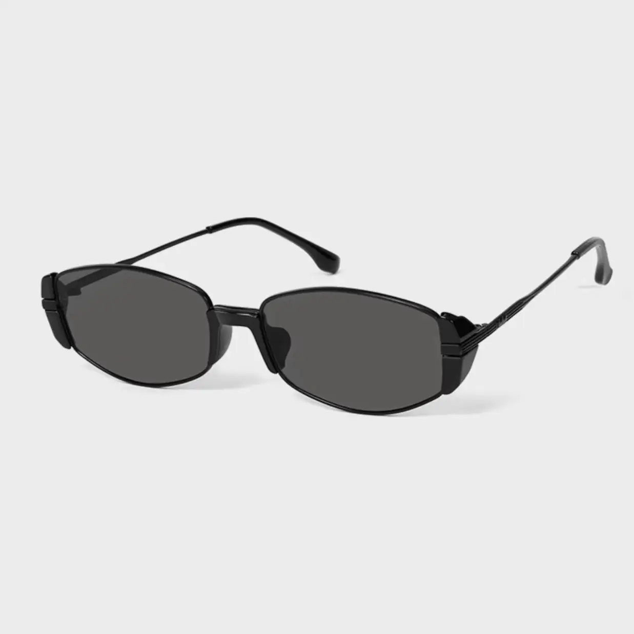 Women's Cat's Eye Sunglasses Black Round Face Slimming - Image 8