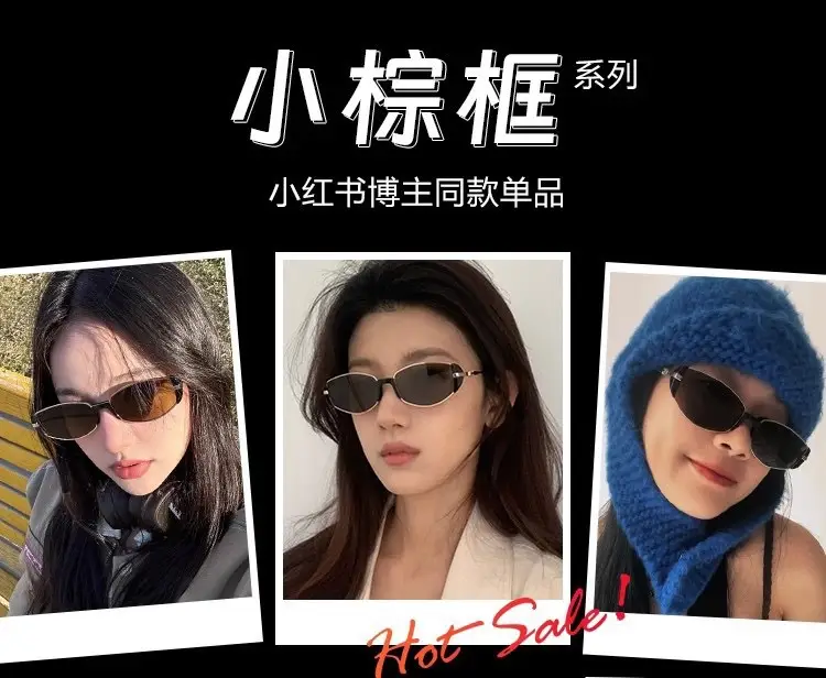 Women's Cat's Eye Sunglasses Black Round Face Slimming — feature 6