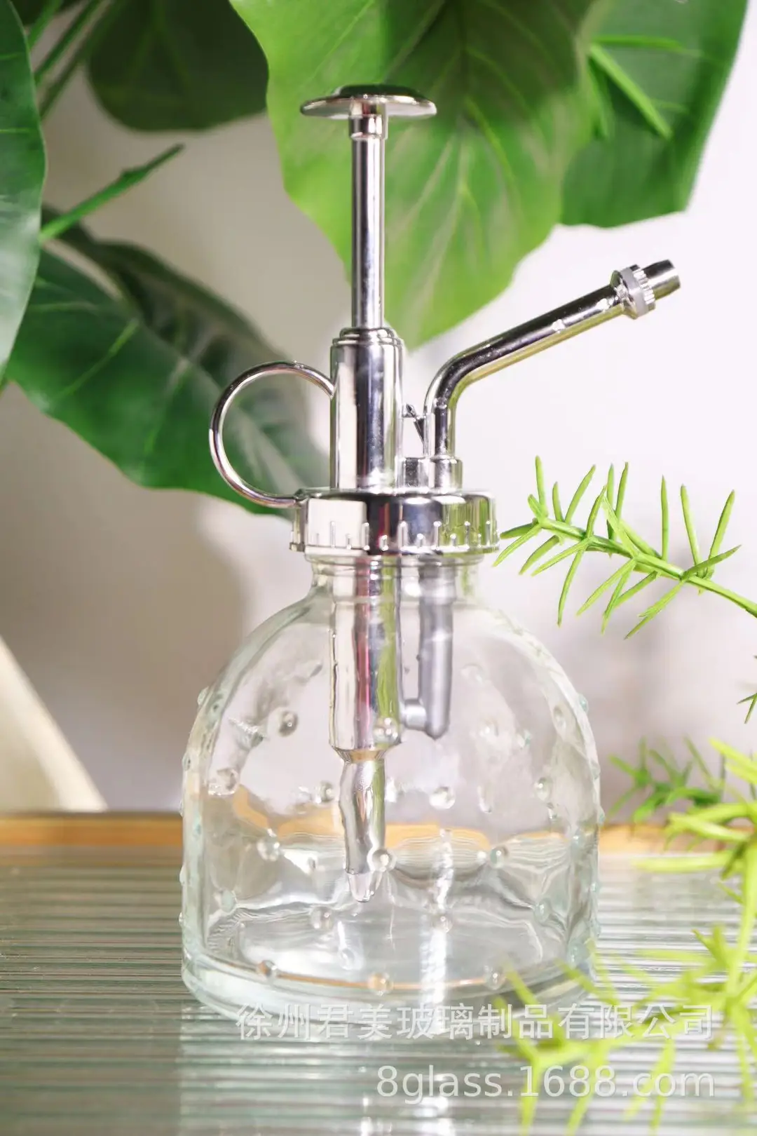 Transparent raindrop glass watering can 350ml desktop gardening potted fleshy watering can watering tools factory wholesale — feature 16