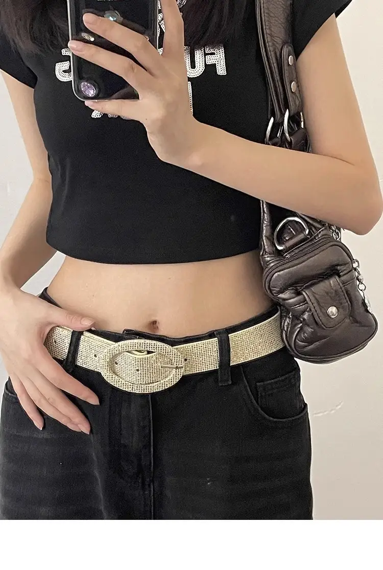 Women's Korean Style Belt with Buckle — feature 13