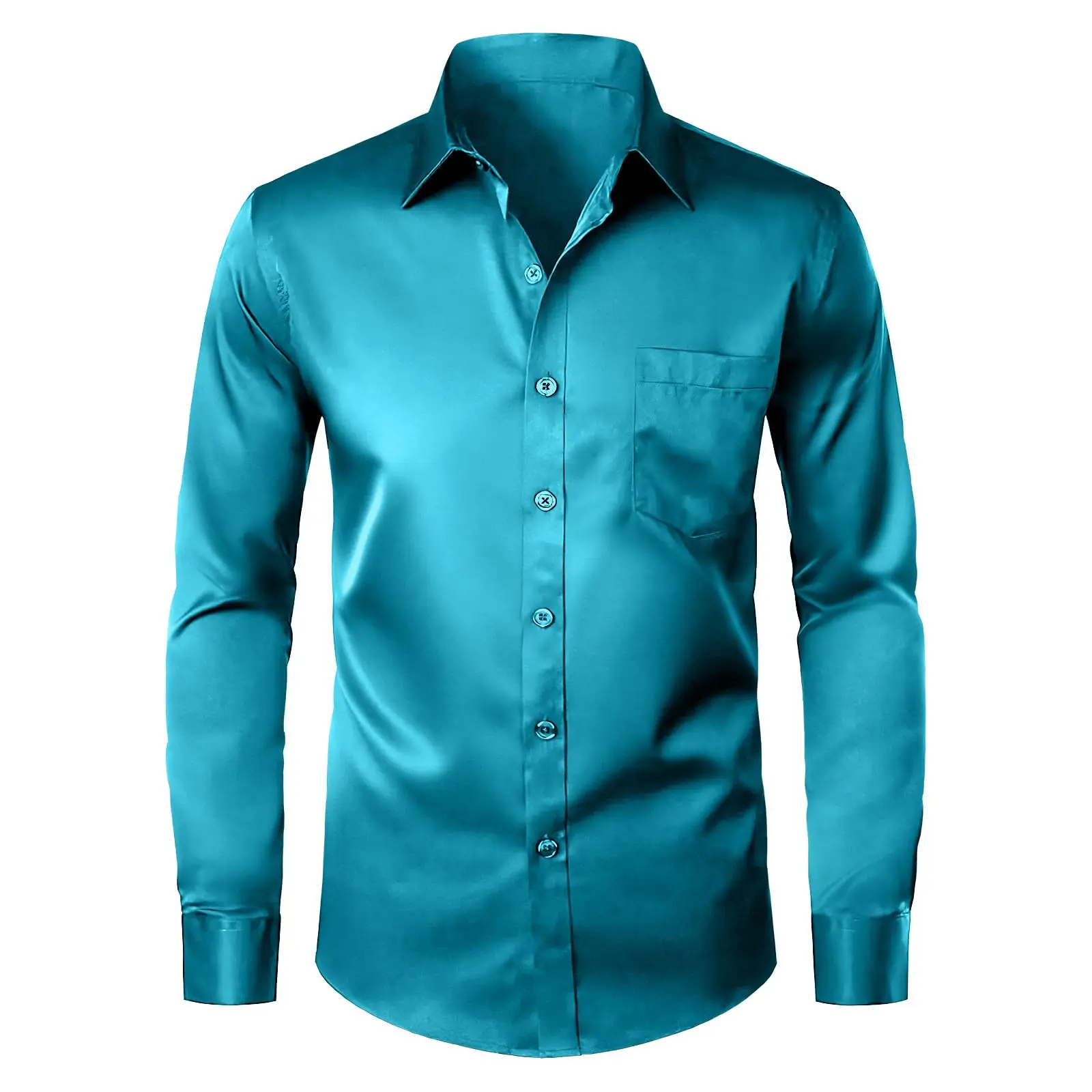 Men's Black Slim Fit Business Shirt 2026 - Image 2