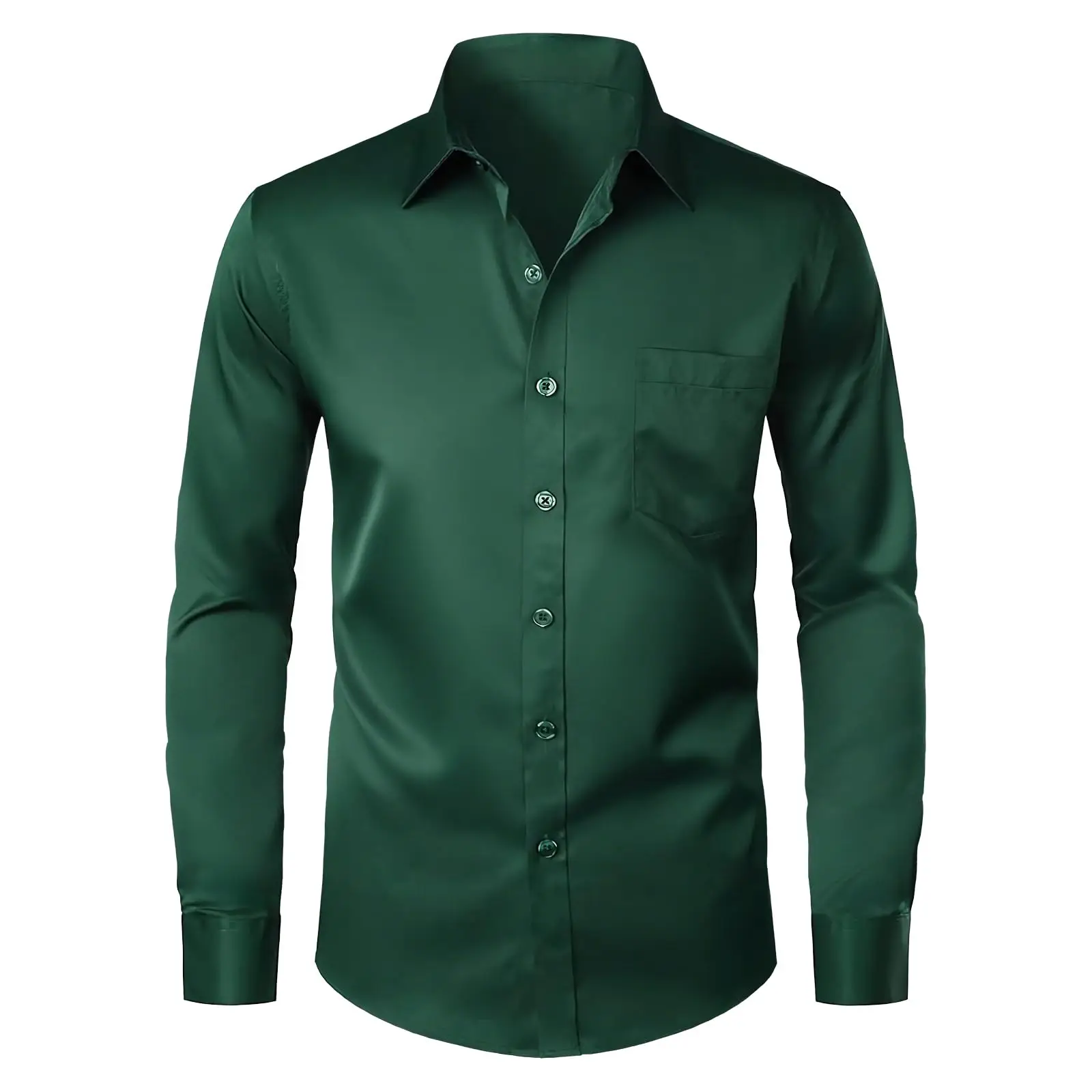 Men's Black Slim Fit Business Shirt 2026 - Image 4