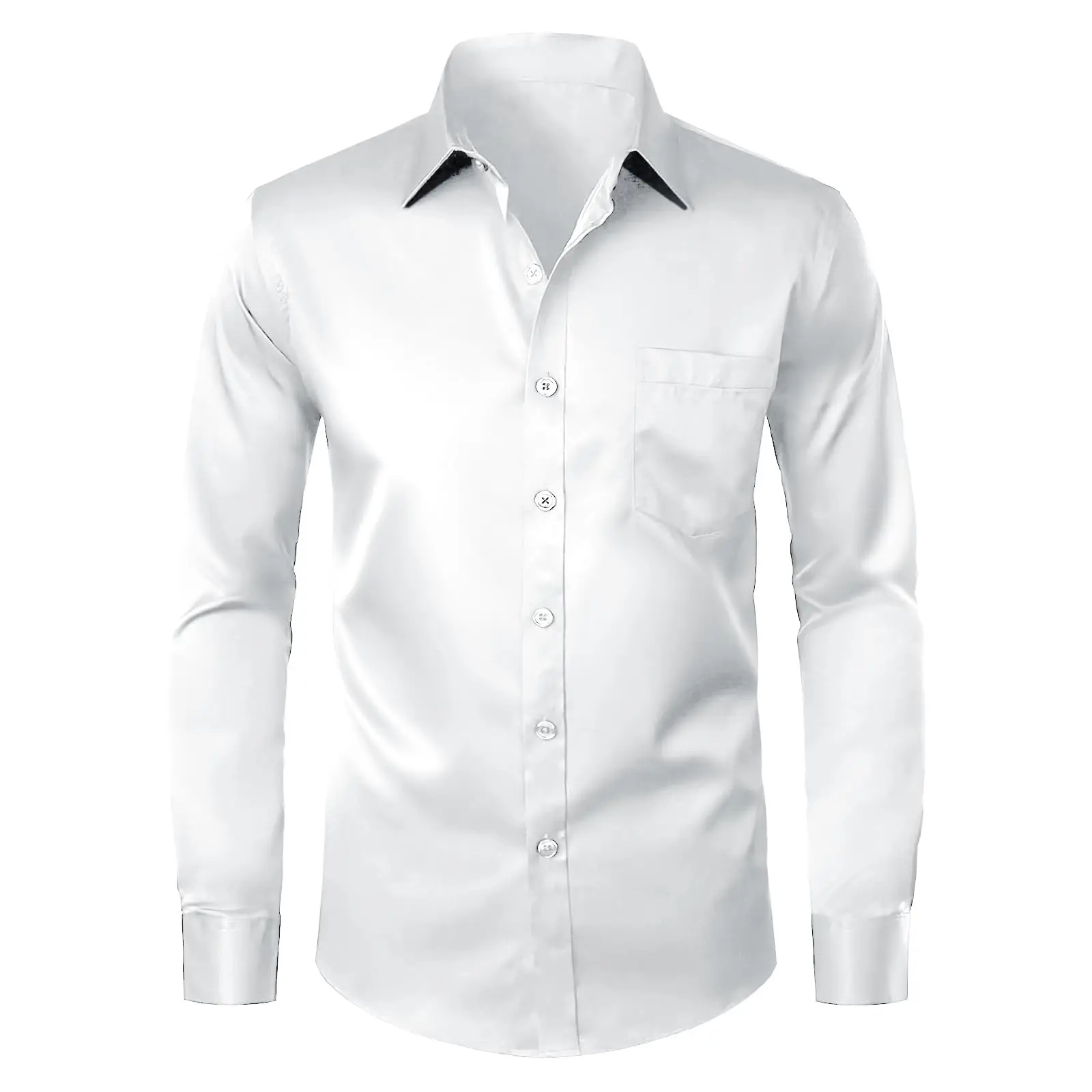 Men's Black Slim Fit Business Shirt 2026 - Image 8
