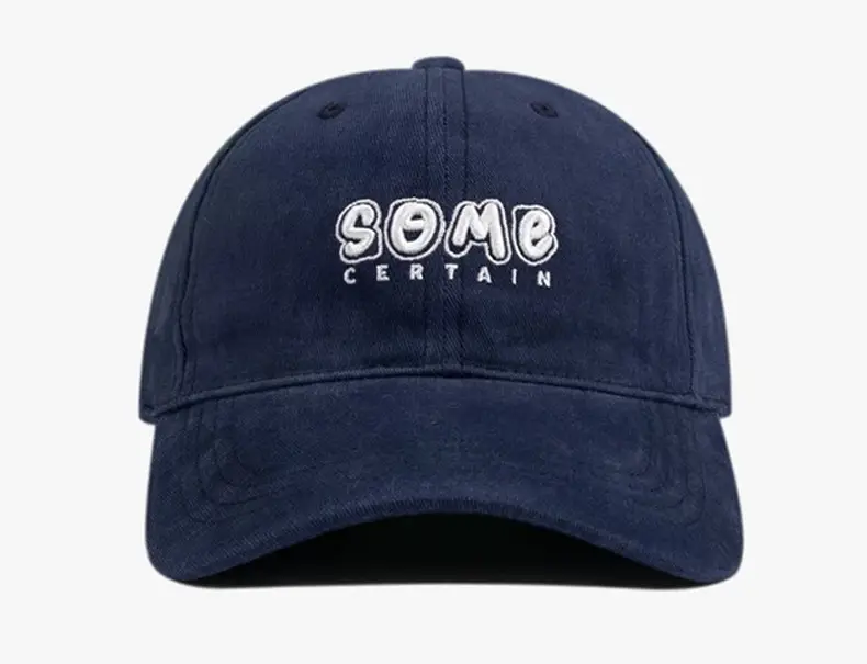 Dark Gray Baseball Cap with "Some Cat" Embroidery — feature 12