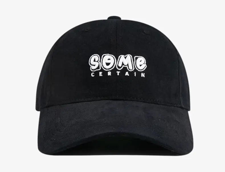 Dark Gray Baseball Cap with "Some Cat" Embroidery — feature 14