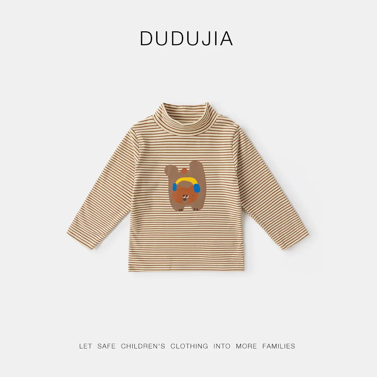 Dudu's Baby Long Sleeve T-Shirt Cream Spring Outfit