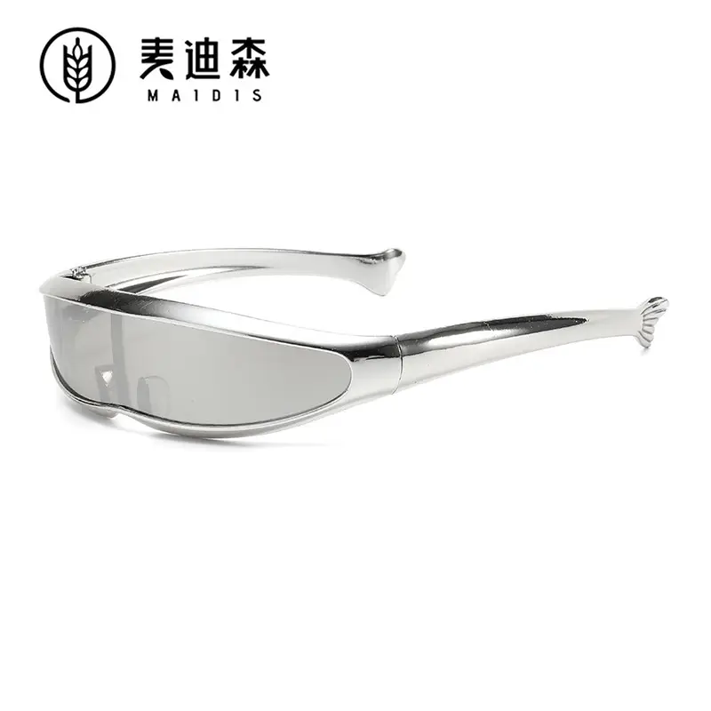 Futuristic Gold Sunglasses for Outdoor Sports - Image 13