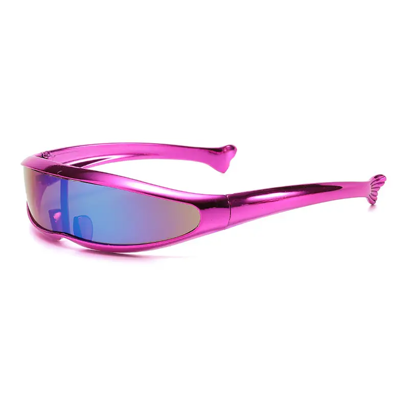 Futuristic Gold Sunglasses for Outdoor Sports - Image 4