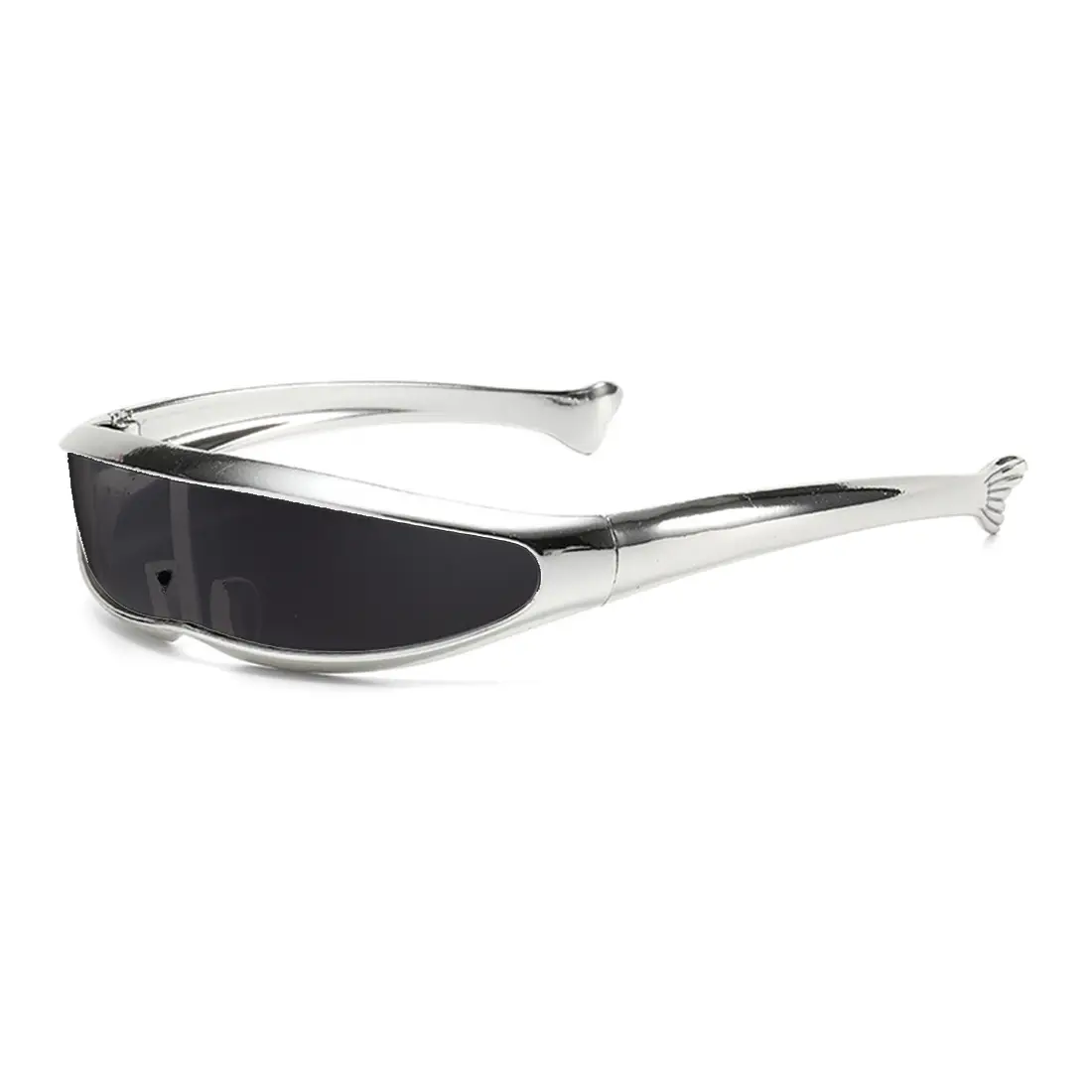 Futuristic Gold Sunglasses for Outdoor Sports - Image 7