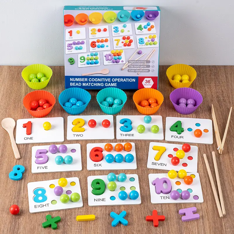 Digital Operation Clip Bead Matching Game for Kids - Image 8