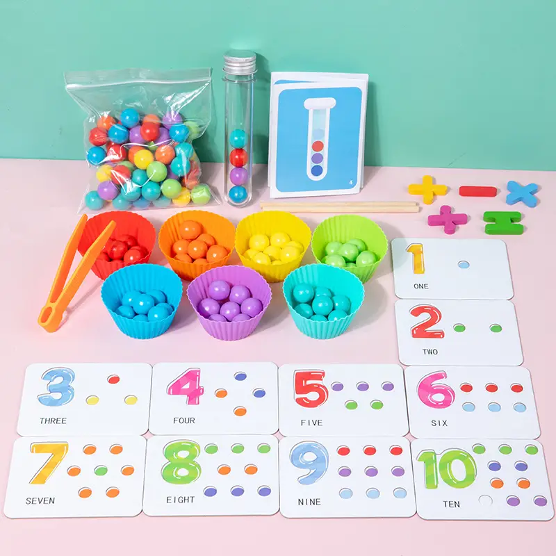 Digital Operation Clip Bead Matching Game for Kids - Image 4