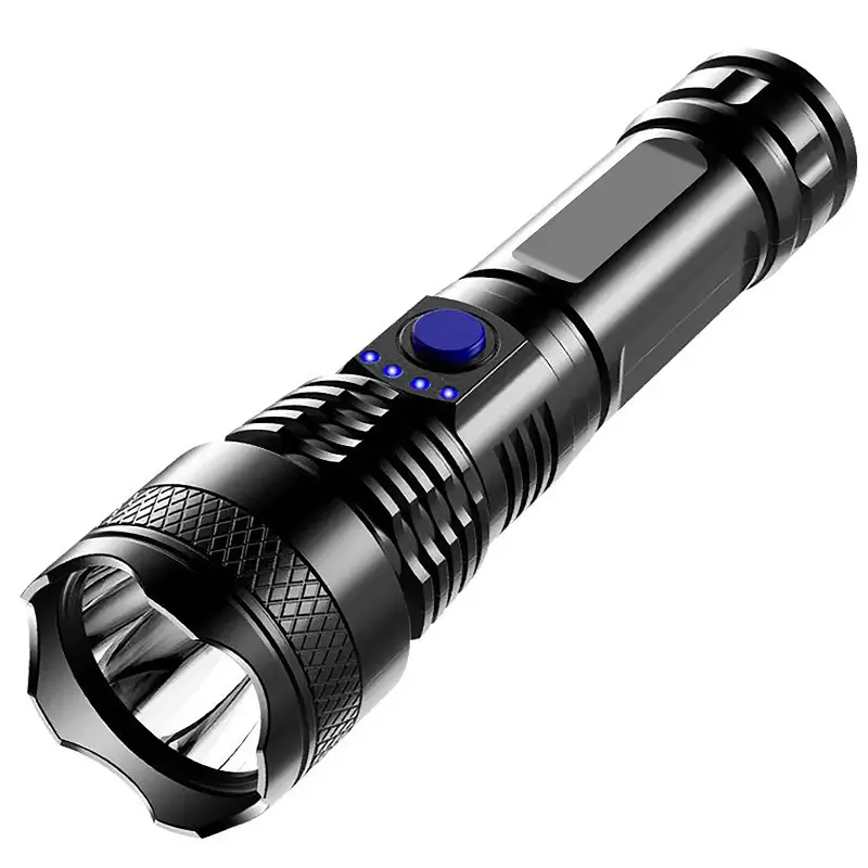 USB Flashlight Strong Light Flashing Power Display