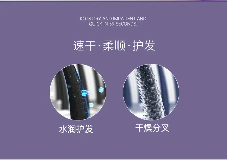Cross-Border Hair Dryer Fast Drying Negative Ion — feature 13
