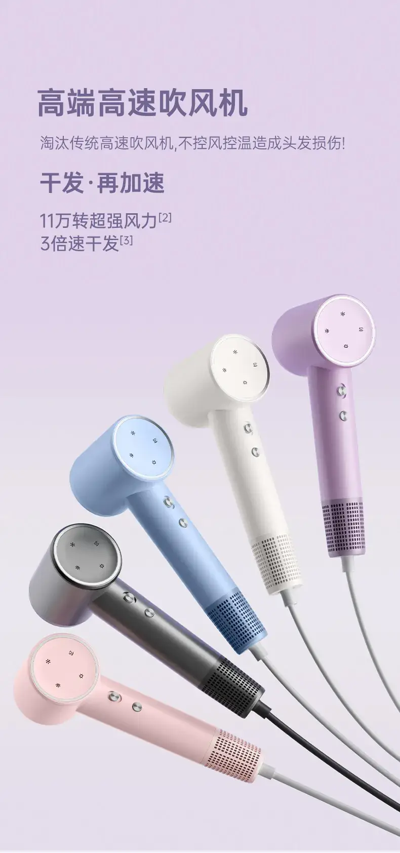 Cross-Border Hair Dryer Fast Drying Negative Ion — feature 7