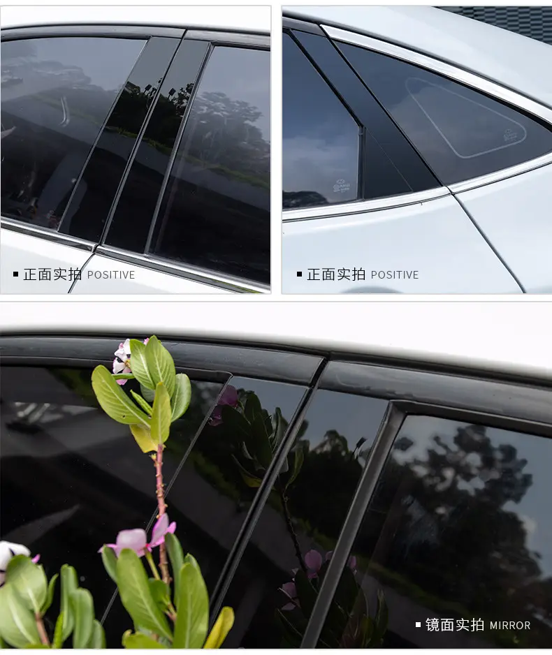 Applicable to 2016-2019 Chery Tiggo Ruihu 7 PRO window decoration door frame bright black center pillar sticker 20-23 — feature 4